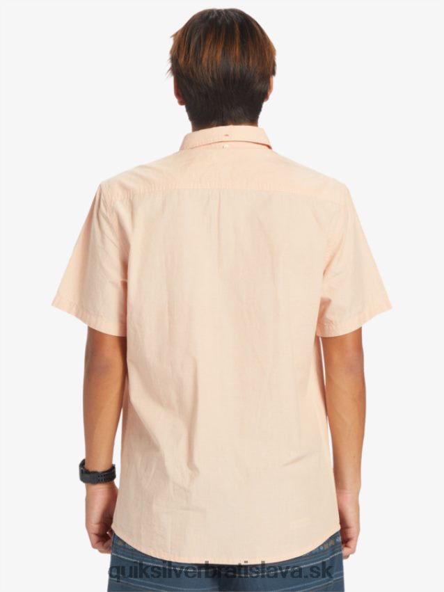 víťazná košeľa s krátkym rukávom Quiksilver muži B80HXR378 medené opálenie