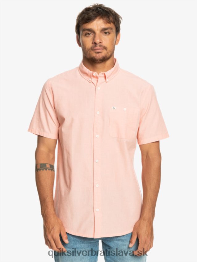 víťazná košeľa s krátkym rukávom Quiksilver muži B80HXR380 čerstvý losos