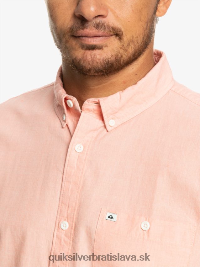 víťazná košeľa s krátkym rukávom Quiksilver muži B80HXR380 čerstvý losos