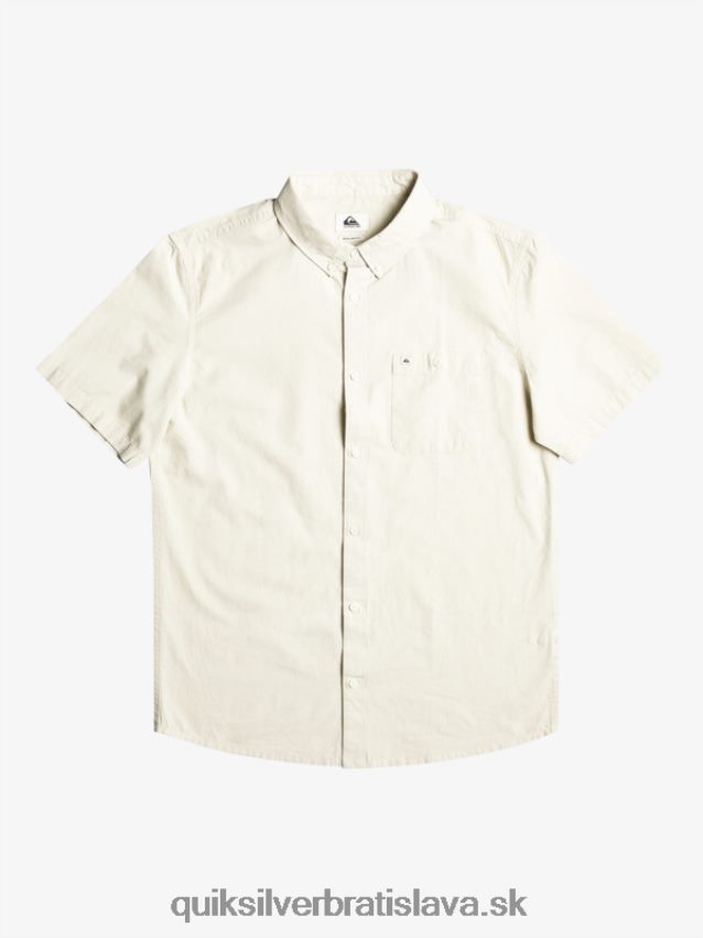 víťazná košeľa s krátkym rukávom Quiksilver muži B80HXR381 plaza taupe