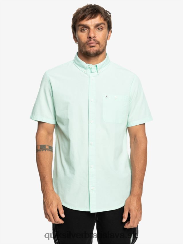 víťazná košeľa s krátkym rukávom Quiksilver muži B80HXR382 ľadové akva
