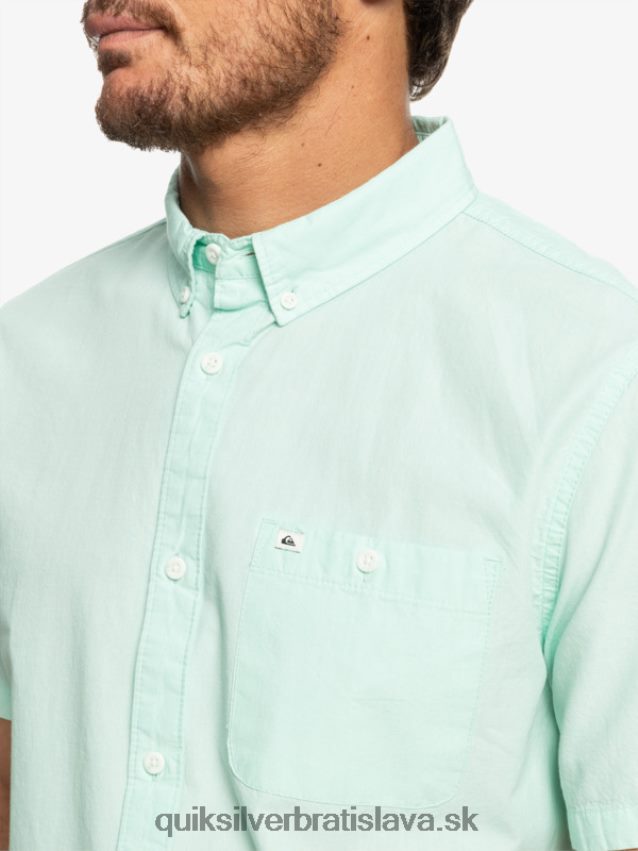 víťazná košeľa s krátkym rukávom Quiksilver muži B80HXR382 ľadové akva
