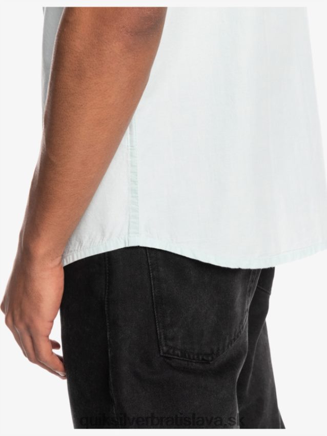 víťazná košeľa s krátkym rukávom Quiksilver muži B80HXR382 ľadové akva