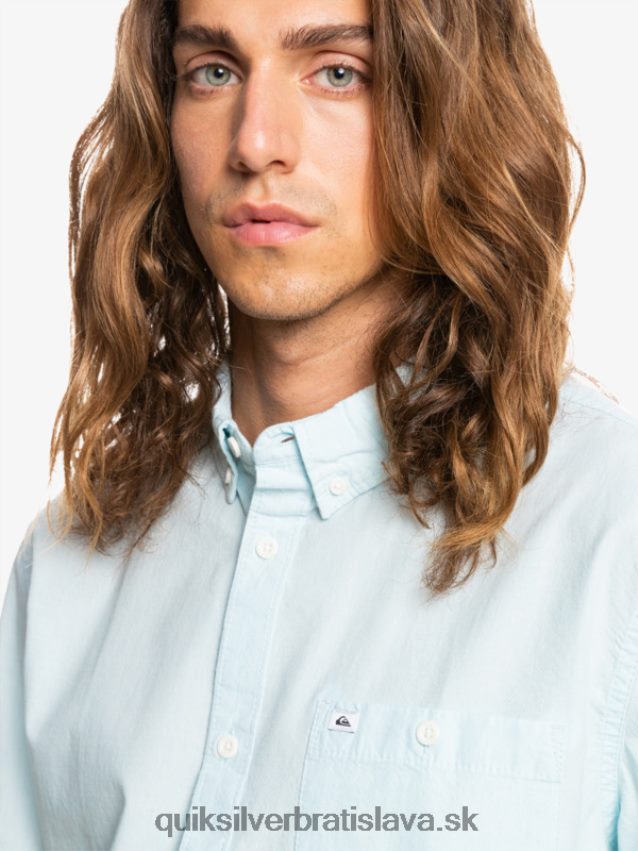 víťazná košeľa s krátkym rukávom Quiksilver muži B80HXR384 vzdušná modrá