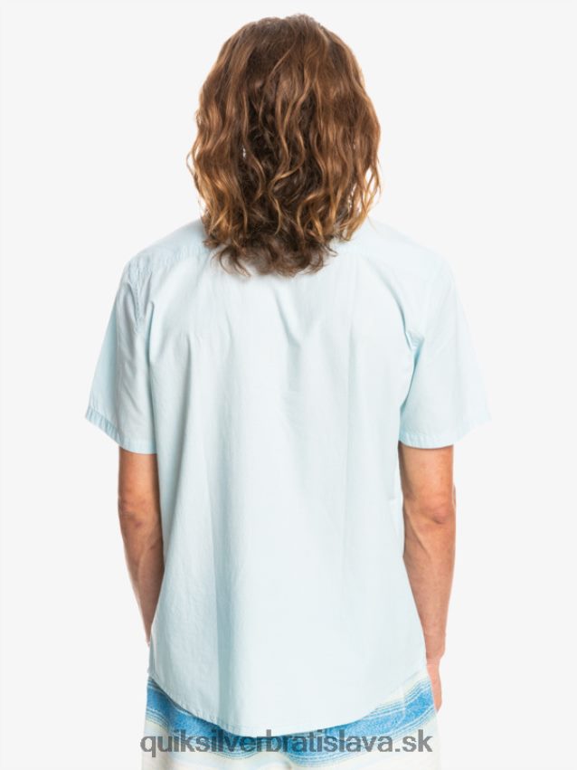 víťazná košeľa s krátkym rukávom Quiksilver muži B80HXR384 vzdušná modrá