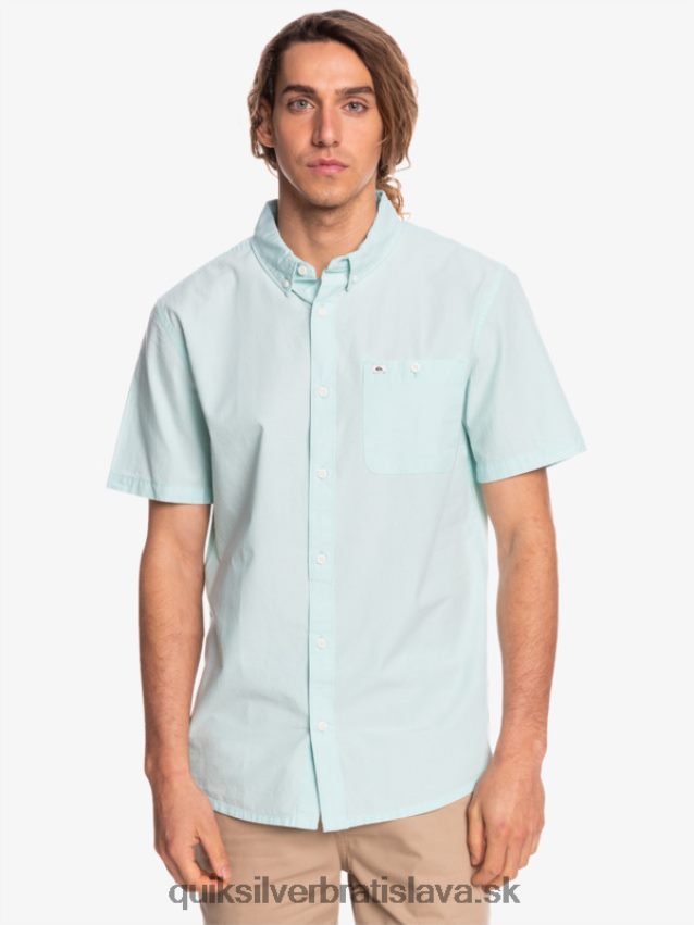 víťazná košeľa s krátkym rukávom Quiksilver muži B80HXR385 anjelská modrá