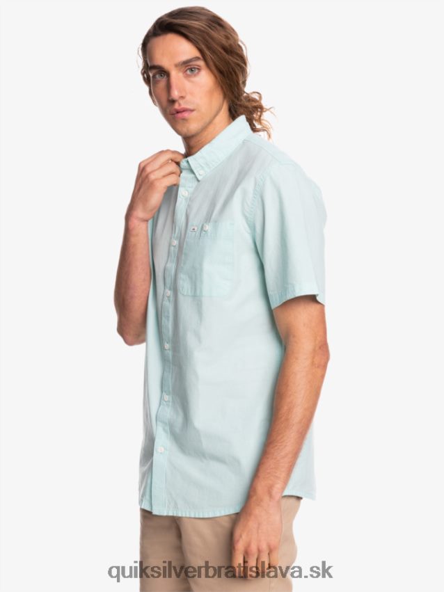 víťazná košeľa s krátkym rukávom Quiksilver muži B80HXR385 anjelská modrá