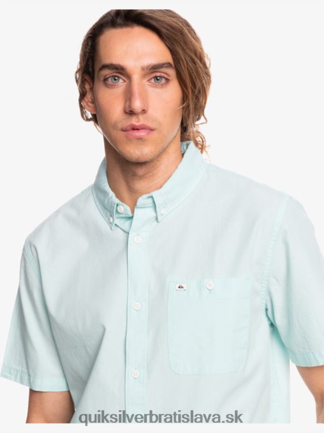 víťazná košeľa s krátkym rukávom Quiksilver muži B80HXR385 anjelská modrá
