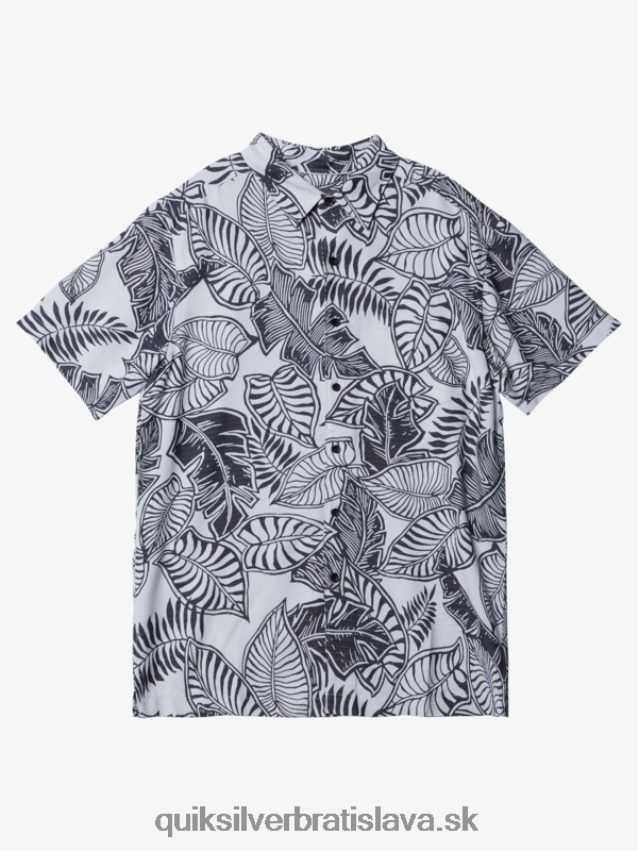 vodácka siesta tričko s krátkym rukávom Quiksilver muži B80HXR1365 čierna biela