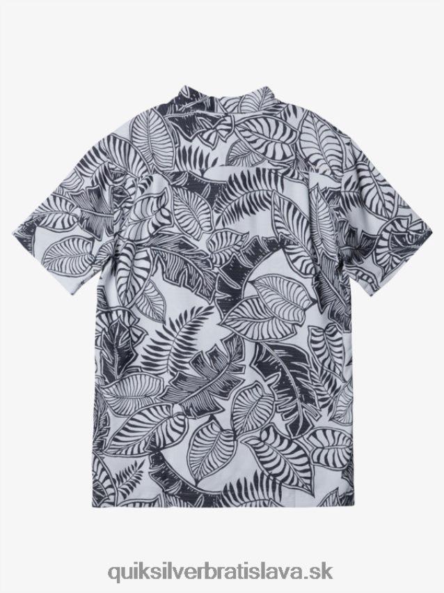 vodácka siesta tričko s krátkym rukávom Quiksilver muži B80HXR1365 čierna biela