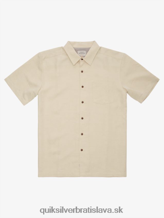 vodník kelpies bay tričko s krátkym rukávom Quiksilver muži B80HXR1359 hnedá ryža