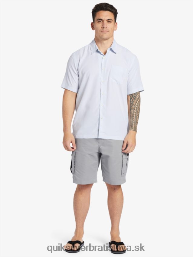vodník kings cliff košeľa s krátkym rukávom Quiksilver muži B80HXR281 útes bielych kráľov