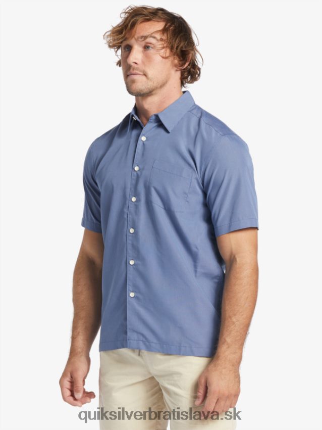 vodník kings cliff košeľa s krátkym rukávom Quiksilver muži B80HXR282 práporčík modrých kráľov útes