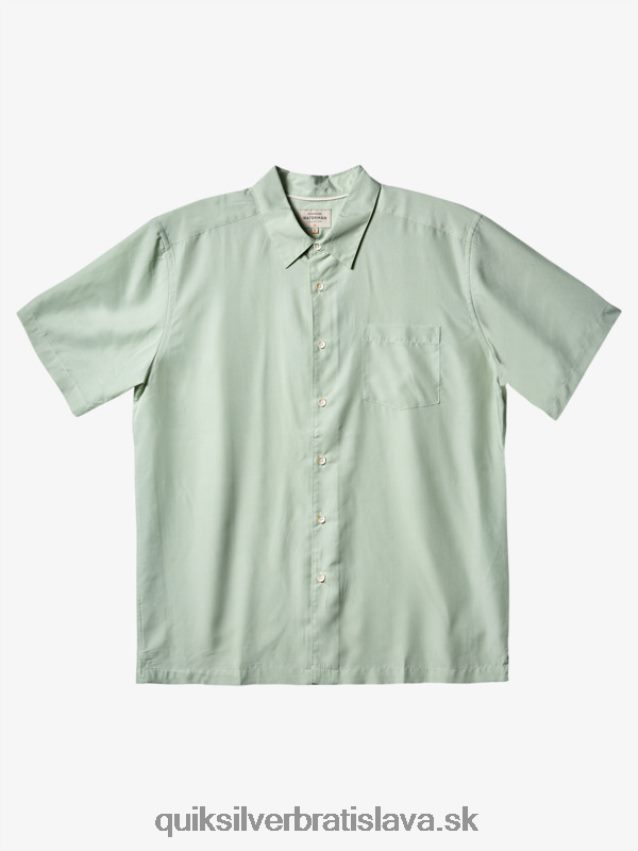 vodník kings cliff košeľa s krátkym rukávom Quiksilver muži B80HXR286 jemný zelený kingscliff