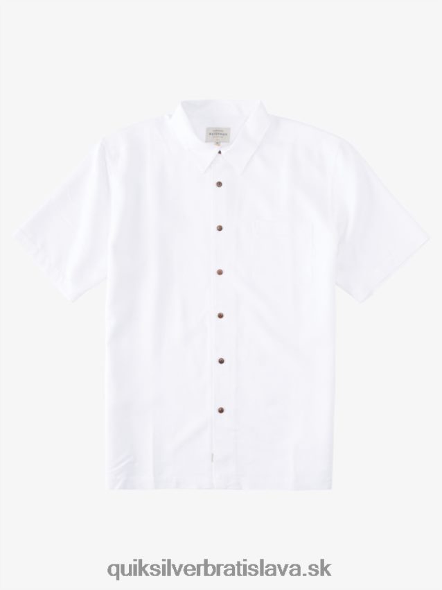 vodník manele bay košeľa s krátkym rukávom Quiksilver muži B80HXR799 biely