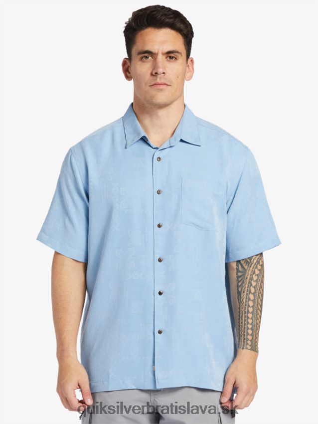 vodník manele bay košeľa s krátkym rukávom Quiksilver muži B80HXR800 tmavomodrá