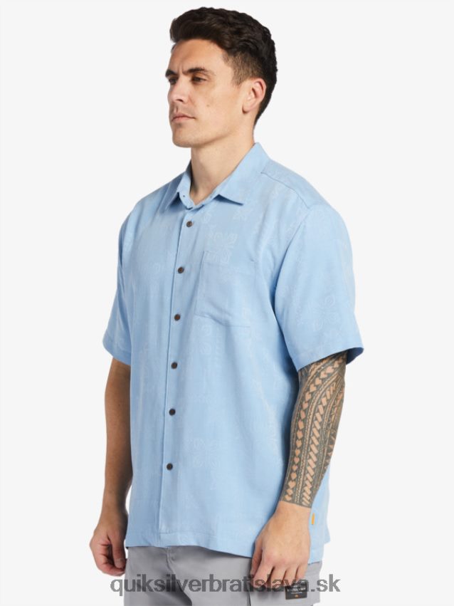 vodník manele bay košeľa s krátkym rukávom Quiksilver muži B80HXR800 tmavomodrá