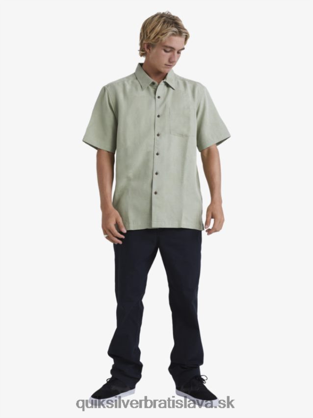 vodník manele bay košeľa s krátkym rukávom Quiksilver muži B80HXR801 čaj