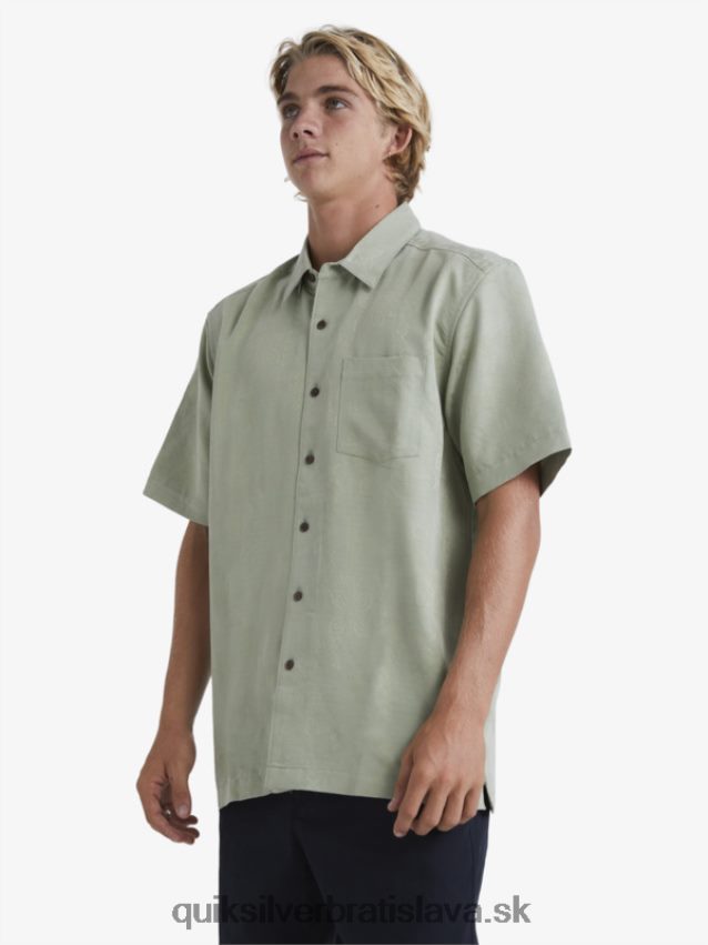 vodník manele bay košeľa s krátkym rukávom Quiksilver muži B80HXR801 čaj