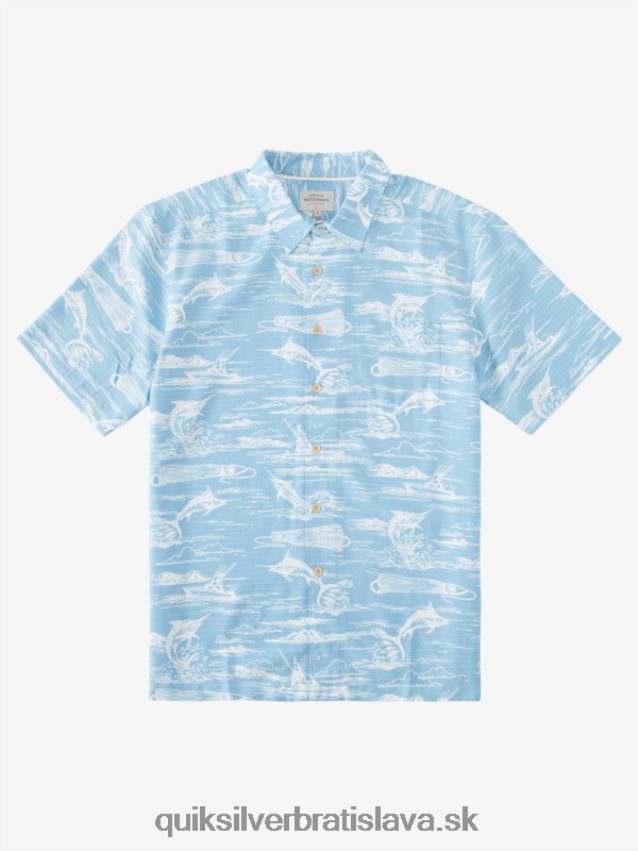 vodník marlin jig havajská košeľa Quiksilver muži B80HXR900 dum blue marlin jig