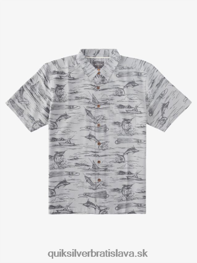 vodník marlin jig havajská košeľa Quiksilver muži B80HXR901 čierny marlin prípravok