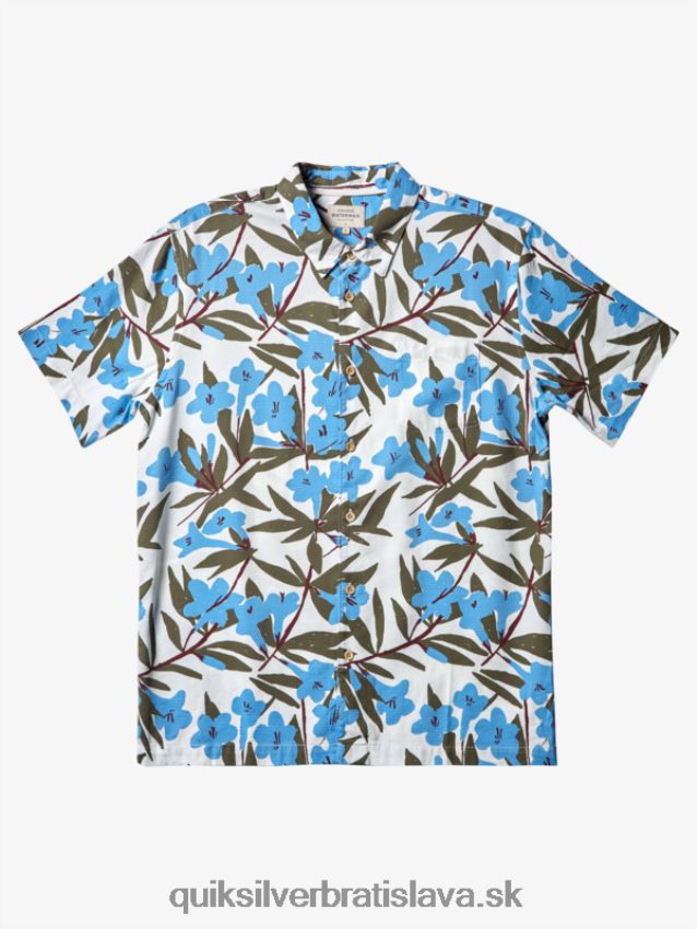 vodník okolo Bush košeľa s krátkym rukávom Quiksilver muži B80HXR473 súmrak modrá po meste