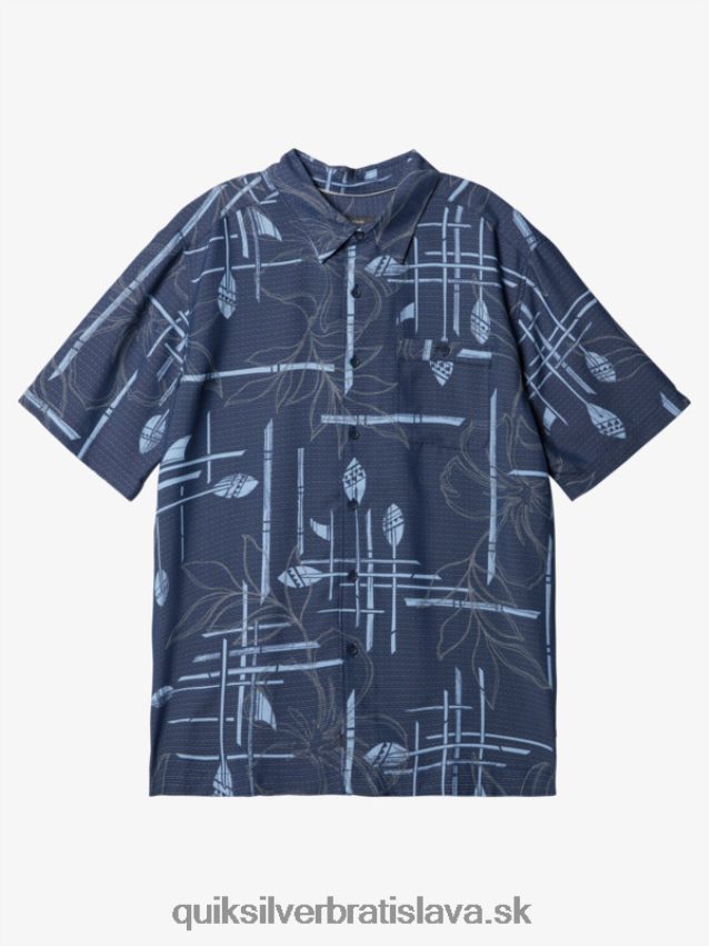 vodník paddle out košeľa s krátkym rukávom Quiksilver muži B80HXR1415 námornícke sako