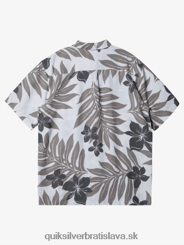 vodník shonan košeľa s krátkym rukávom Quiksilver muži B80HXR992 biely čierny