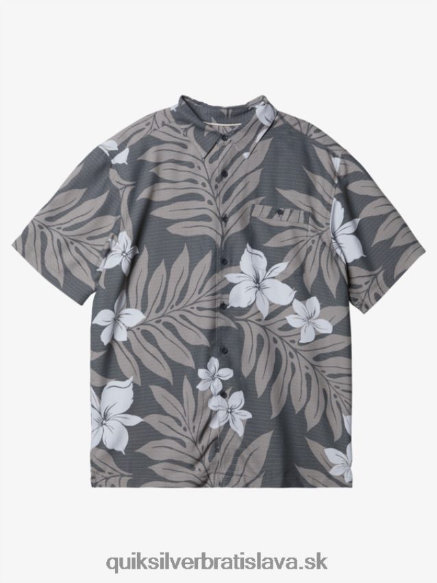 vodník shonan košeľa s krátkym rukávom Quiksilver muži B80HXR993 tmavá bridlica