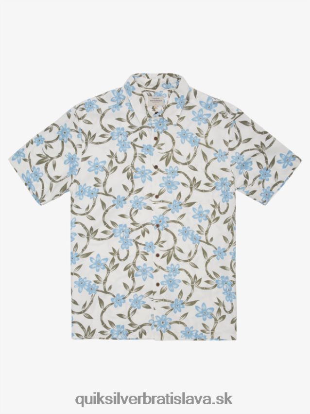 vodník twisted flow košeľa s krátkym rukávom Quiksilver muži B80HXR1351 súmrak modrý skrútený tok