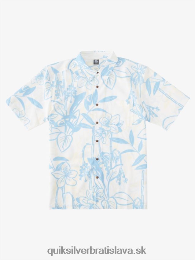 vodník voľné cesty havajská košeľa Quiksilver muži B80HXR1327 biele voľné spôsoby