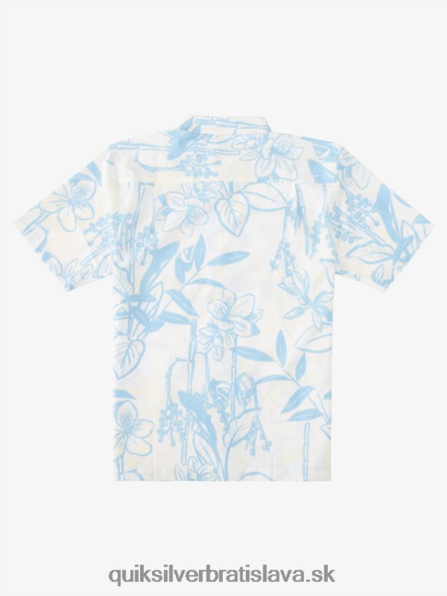 vodník voľné cesty havajská košeľa Quiksilver muži B80HXR1327 biele voľné spôsoby