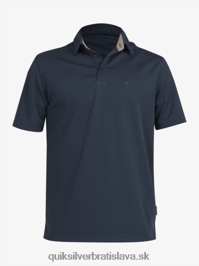 vodník vodné polo tričko s krátkym rukávom Quiksilver muži B80HXR96 polnočné námorníctvo