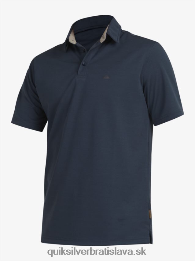 vodník vodné polo tričko s krátkym rukávom Quiksilver muži B80HXR96 polnočné námorníctvo