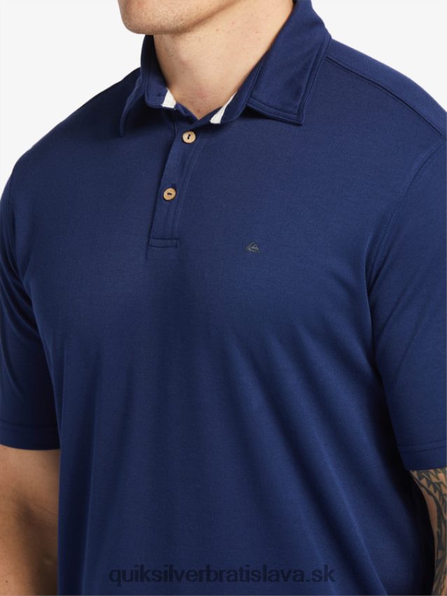 vodník vodné polo tričko s krátkym rukávom Quiksilver muži B80HXR96 polnočné námorníctvo