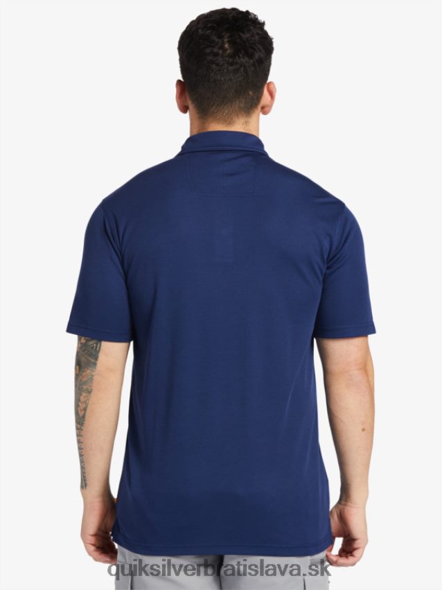vodník vodné polo tričko s krátkym rukávom Quiksilver muži B80HXR96 polnočné námorníctvo