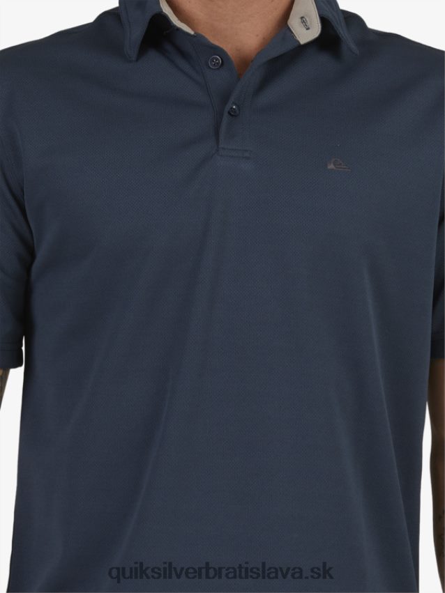 vodník vodné polo tričko s krátkym rukávom Quiksilver muži B80HXR96 polnočné námorníctvo