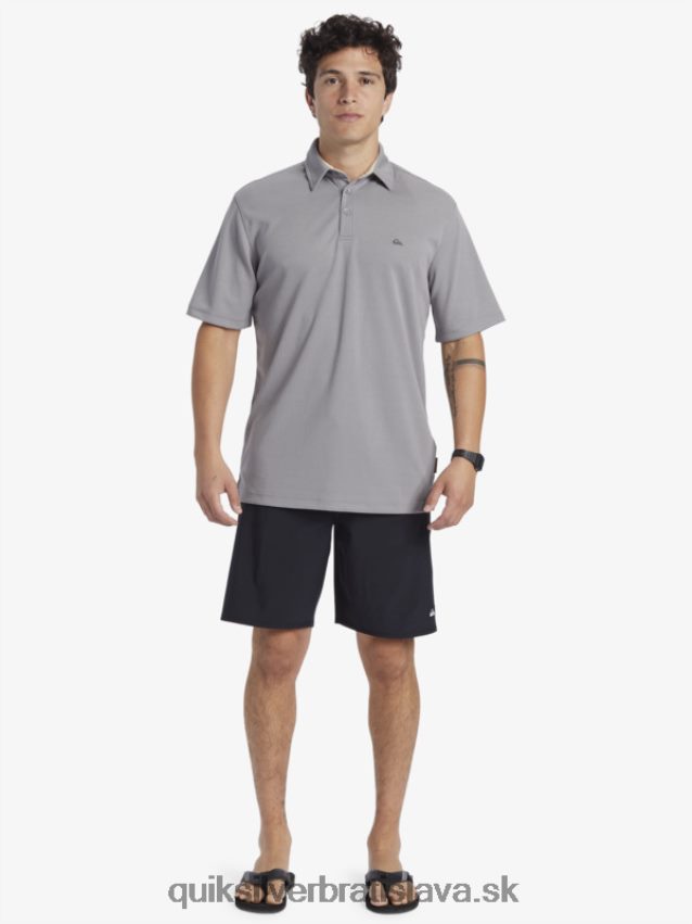 vodník vodné polo tričko s krátkym rukávom Quiksilver muži B80HXR97 žraločej kože