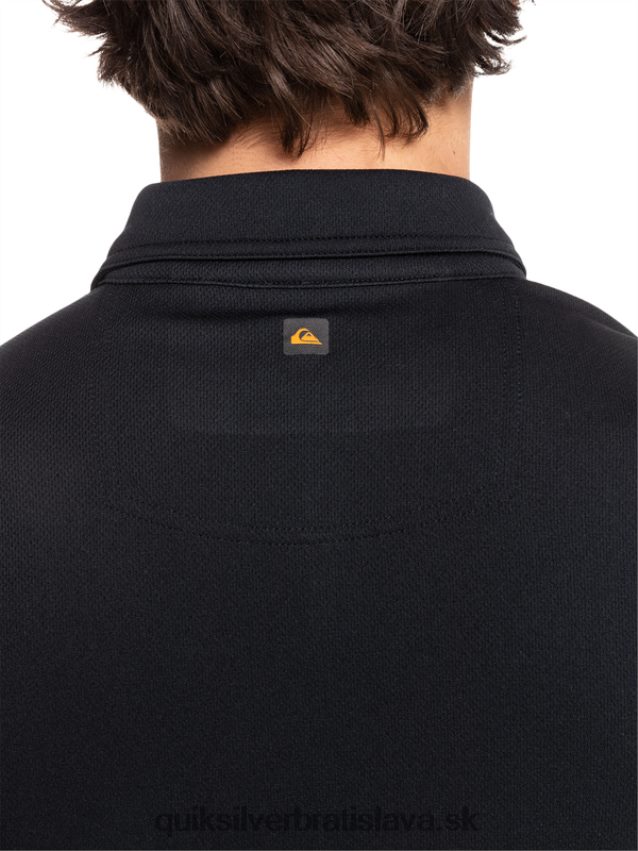 vodník vodné polo tričko s krátkym rukávom Quiksilver muži B80HXR98 čierna