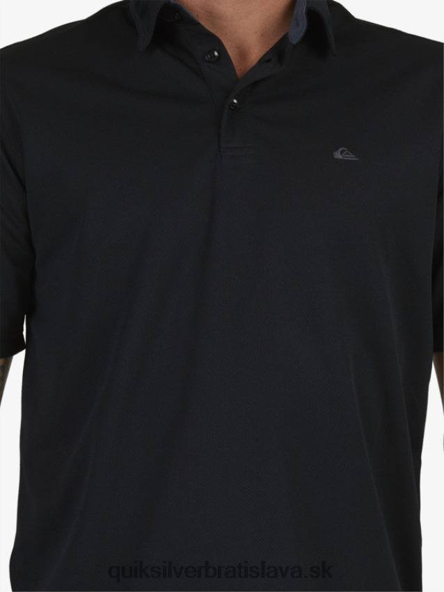 vodník vodné polo tričko s krátkym rukávom Quiksilver muži B80HXR98 čierna