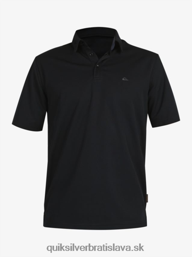 vodník vodné polo tričko s krátkym rukávom Quiksilver muži B80HXR98 čierna