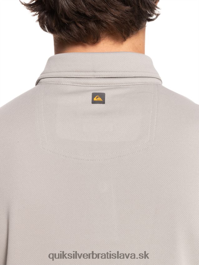 vodník vodné polo tričko s krátkym rukávom Quiksilver muži B80HXR99 sivá sivá