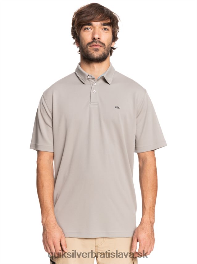 vodník vodné polo tričko s krátkym rukávom Quiksilver muži B80HXR99 sivá sivá