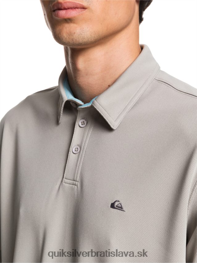 vodník vodné polo tričko s krátkym rukávom Quiksilver muži B80HXR99 sivá sivá