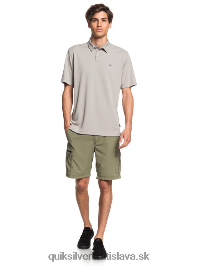 vodník vodné polo tričko s krátkym rukávom Quiksilver muži B80HXR99 sivá sivá