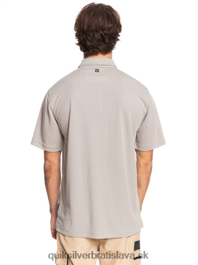 vodník vodné polo tričko s krátkym rukávom Quiksilver muži B80HXR99 sivá sivá