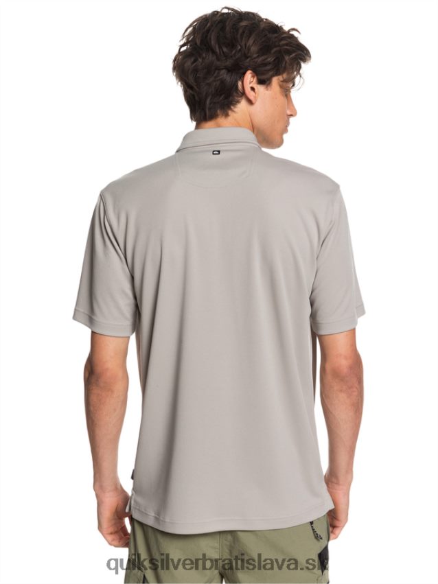 vodník vodné polo tričko s krátkym rukávom Quiksilver muži B80HXR99 sivá sivá
