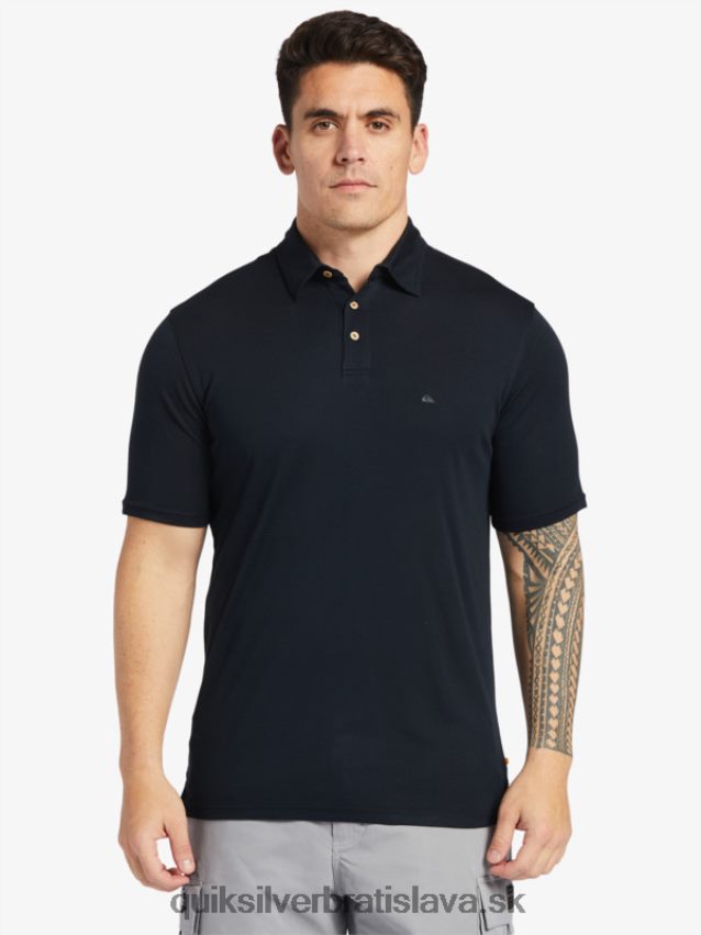vodní pólo polokošeľa s krátkym rukávom Quiksilver muži B80HXR245 čierna