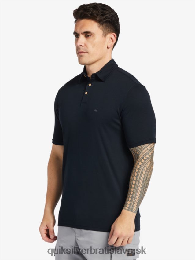 vodní pólo polokošeľa s krátkym rukávom Quiksilver muži B80HXR245 čierna