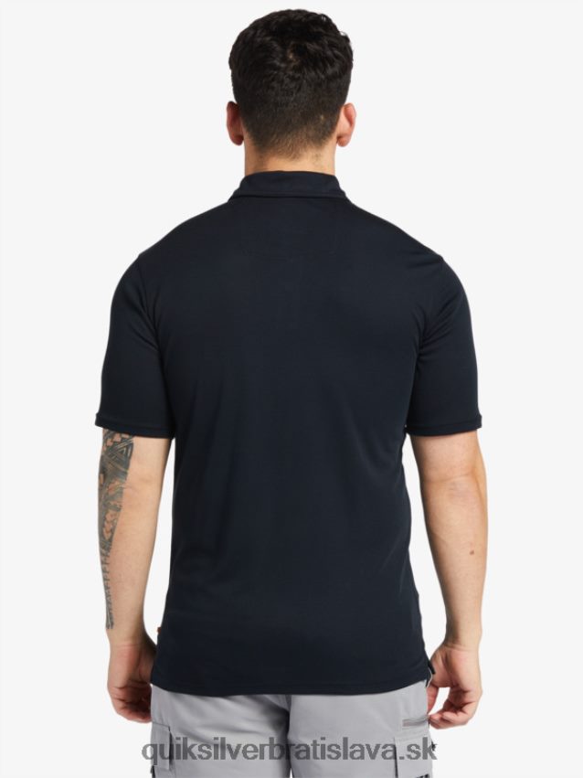 vodní pólo polokošeľa s krátkym rukávom Quiksilver muži B80HXR245 čierna